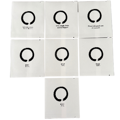 円相一服。| クラフトケース入個包装ティーバッグ5包＋メッセージスタンプ