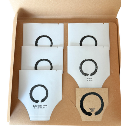 円相一服。| クラフトケース入個包装ティーバッグ5包＋メッセージスタンプ